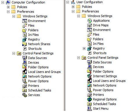 group policy power options