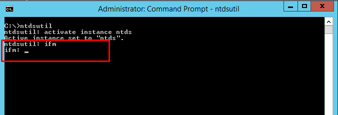 NTDSUTIL-IFM