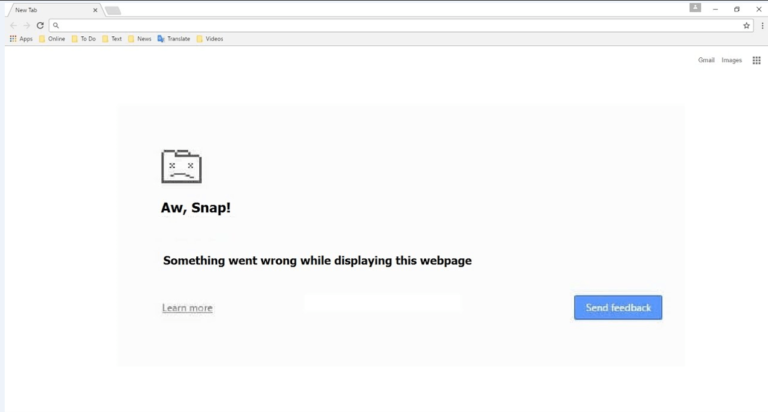 Google Chrome version 78 crashes with Aw Snap error