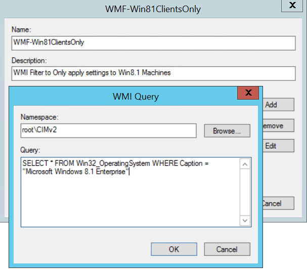 Create WMI Filters for the GPO WindowsTechno