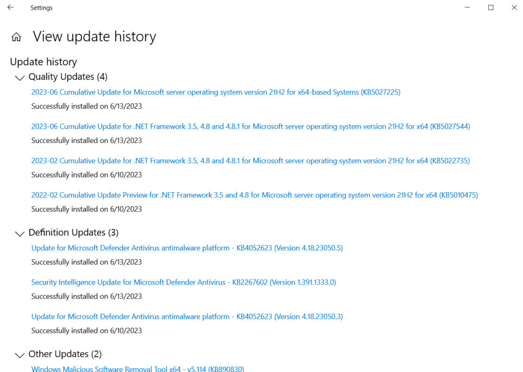 Security update KB5027225 WindowsTechno