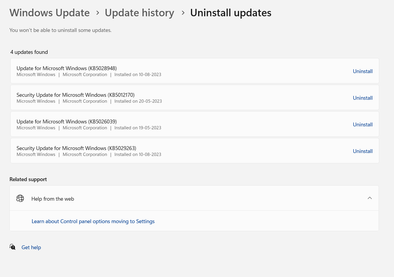 uninstall-updates