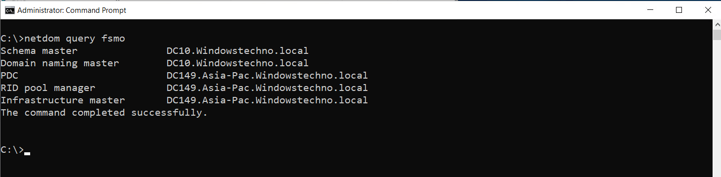 Netdom-Query-FSMO