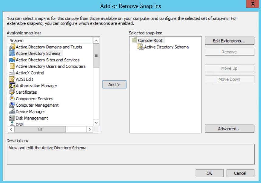 AD-Schema-Snap-in